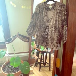 Anthropologie long sleeve blouse